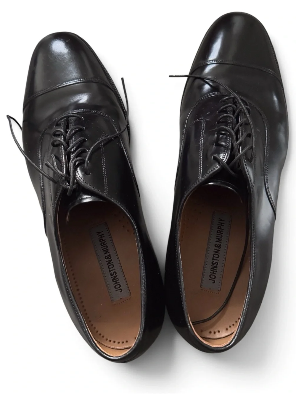 Johnston & Murphy Melton Cap Toe Genuine Calf Leather Oxfords size 11.5